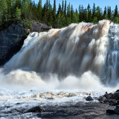 AI generated image of a waterfall