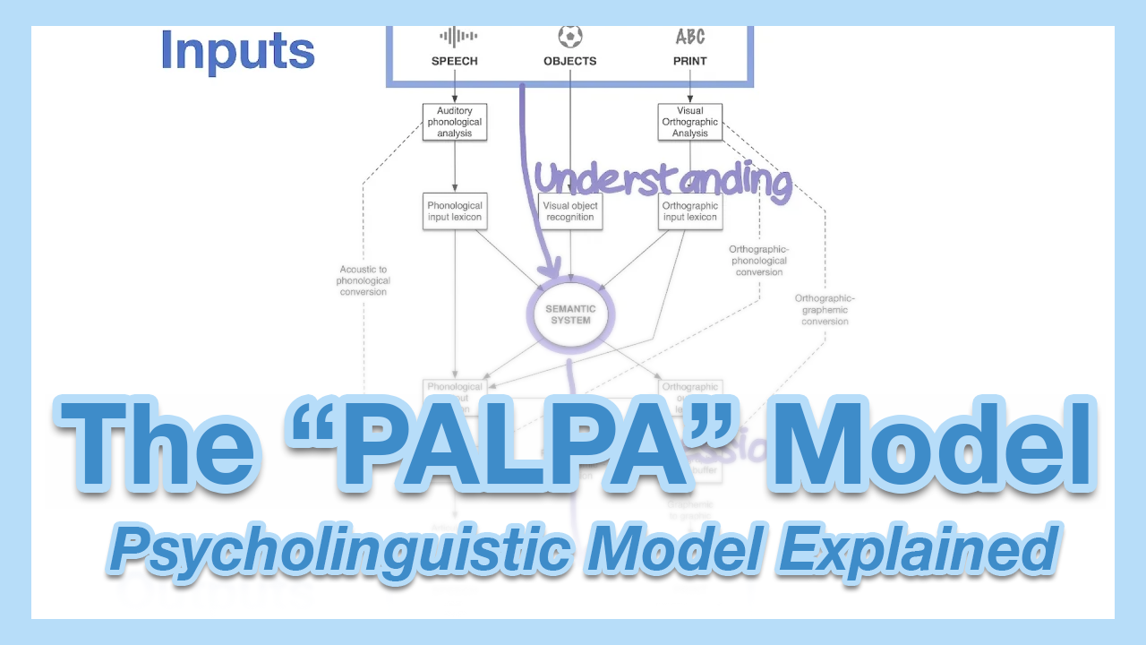Step-by-step video explanations of aphasia and the psycholinguistic model